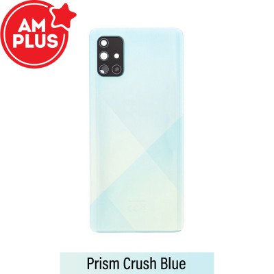 AMPLUS Rear Cover Glass For Samsung Galaxy A71 A715-Blue