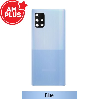 AMPLUS Rear Cover Glass For Samsung Galaxy A71 5G A716-Blue