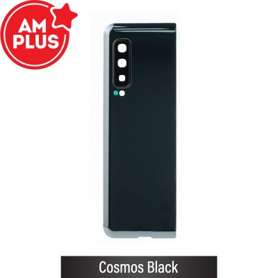 AMPLUS Rear Cover Glass For Samsung Galaxy Fold F900F-Cosmos Black