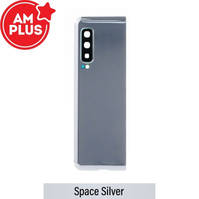 AMPLUS Rear Cover Glass For Samsung Galaxy Fold F900F-Space Silver