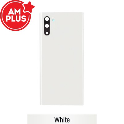 AMPLUS Rear Cover Glass For Samsung Galaxy Note 10 N970F-White