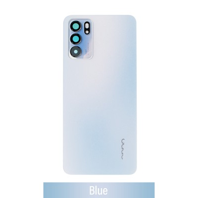 Rear Cover Glass For Oppo Reno6 5G-Blue