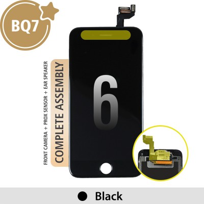 BQ7 Full LCD Assembly for iPhone 6 Screen Replacement-Black