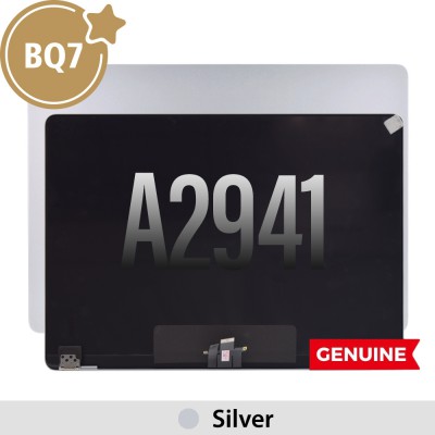 BQ7 Complete LCD Display Assembly for MacBook Air A2941 (2023) -Silver (This is genuine glass and genuine flex)