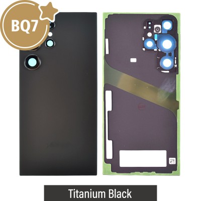 BQ7 Rear Cover Glass for Samsung Galaxy S24 Ultra S928B-Titanium Black