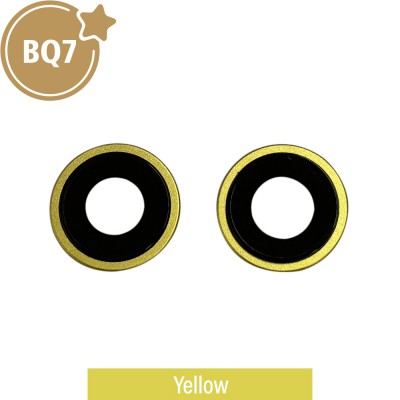 BQ7 Rear Camera Lens With Bracket for iPhone 14 / 14 Plus-Yellow