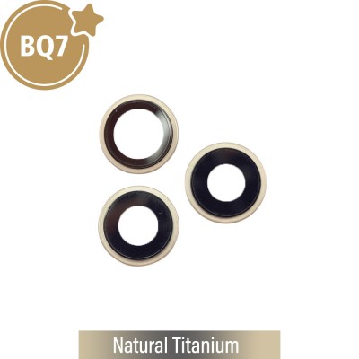 BQ7 Rear Camera Lens With Bracket for iPhone 16 Pro / 16 Pro Max-Natural Titanium