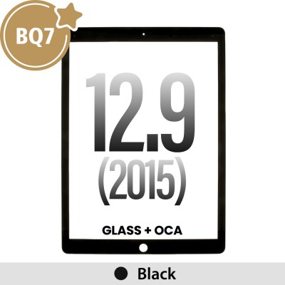 Front Screen Outer Glass With OCA for iPad 12.9 (2015) (BQ7)-Black