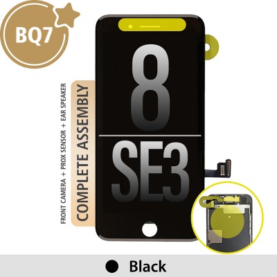 BQ7 Full Assembly INCELL LCD for iPhone 8 / SE (2022) Screen Replacement-Black