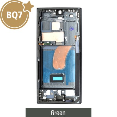 BQ7 Chassis Mid Frame Cover Replacement Assembly for Samsung Galaxy S23 Ultra S918E-Green (EUROPEAN VERSION)