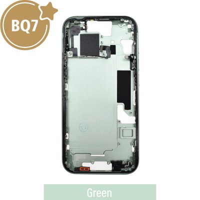 BQ7 Chassis Mid Frame Cover Replacement Assembly for iPhone 15-Green (With SIM Tray Version)