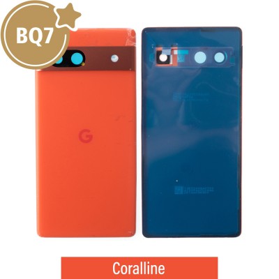 BQ7 Rear Cover Glass for Google Pixel 7A-Coral
