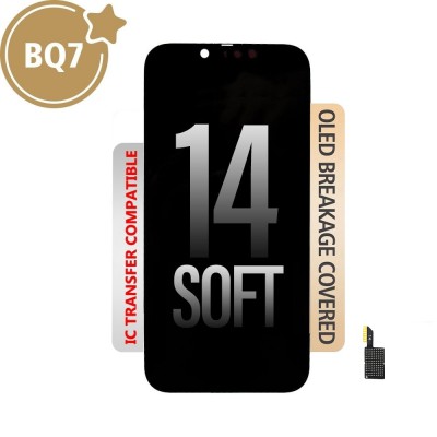 BQ7 Soft OLED Assembly for iPhone 14 Screen Replacement (Compatible for IC chip transfer)