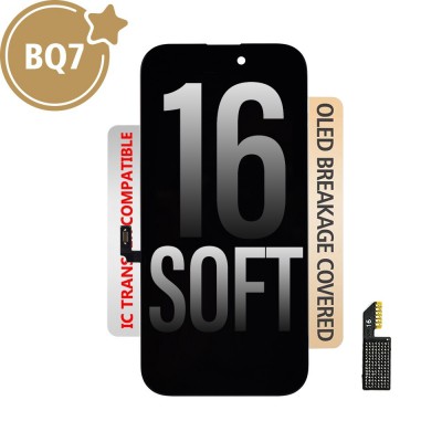 BQ7 Soft OLED Assembly for iPhone 16 Screen Replacement 