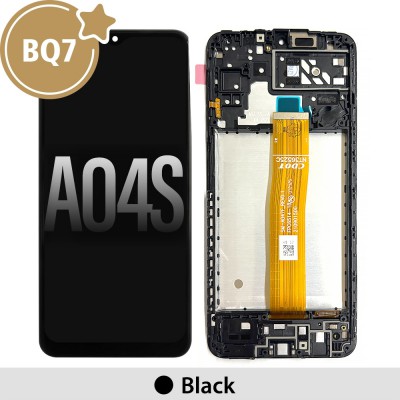 Samsung Galaxy A04s A047F BQ7 LCD Screen Digitizer Replacement with Frame-Black (As the same as service pack, but not from official Samsung)