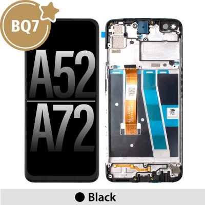 BQ7 LCD Assembly Replacement with Frame for OPPO A52 / A72 (AS the same as service pack, but not from official OPPO)