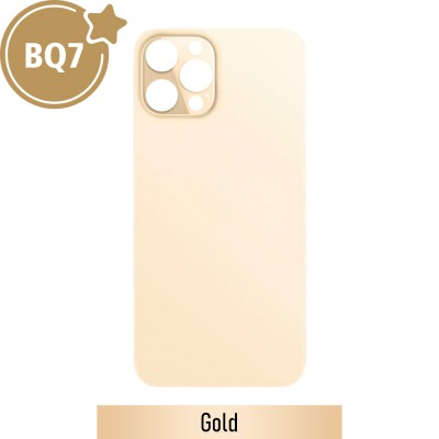 BQ7 Rear Glass With 3M Adhesive Replacement for iPhone 12 Pro Max-Gold