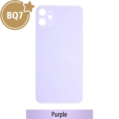 BQ7 Rear Glass With 3M Adhesive Replacement for iPhone 11 (NO LOGO)-Purple