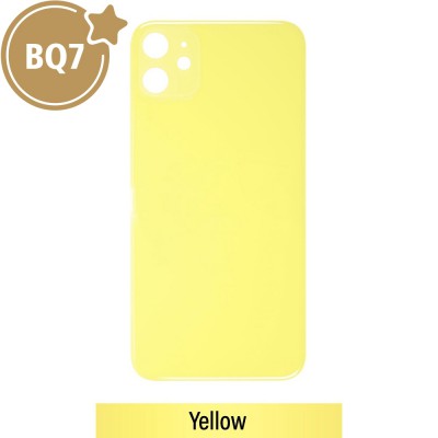 BQ7 Rear Glass With 3M Adhesive Replacement for iPhone 11 (NO LOGO)-Yellow