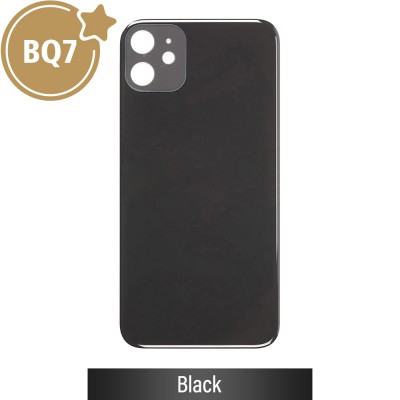 BQ7 Rear Glass With 3M Adhesive Replacement for iPhone 11 (NO LOGO)-Black