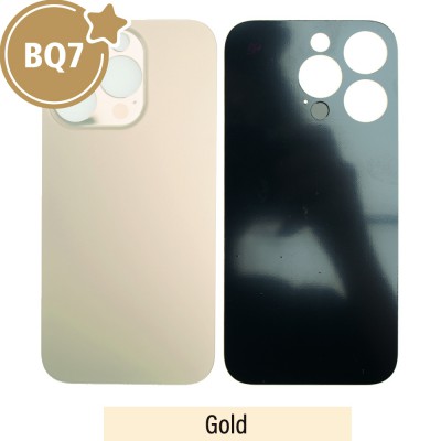 BQ7 Rear Glass With 3M Adhesive Replacement for iPhone 14 Pro Max (NO LOGO)-Gold