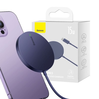 Baseus Simple Mini3 Magnetic Wireless Charger 15W   