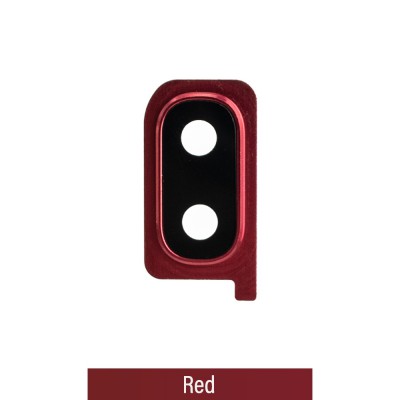 Rear Camera Lens Back Glass Cover for Samsung Galaxy A20 A205F-Red