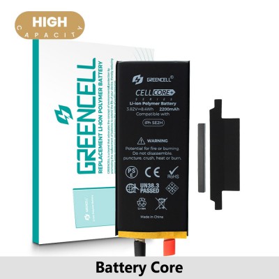 Greencell (High Capacity 2200mAh) iPhone SE (2020) Replacement Battery Core with Adhesive Strips (Original Chip Best Quality In The Market)