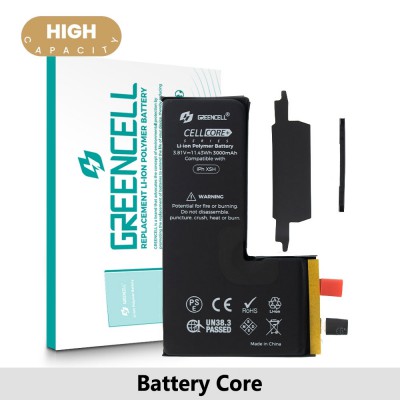 Greencell (High Capacity 3000mAh) iPhone XS Replacement Battery Core with Adhesive Strips (Original Chip Best Quality In The Market)