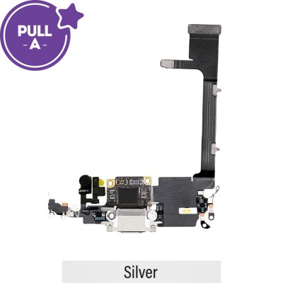Charging Port for iPhone 11 Pro (PULL-A)-Silver