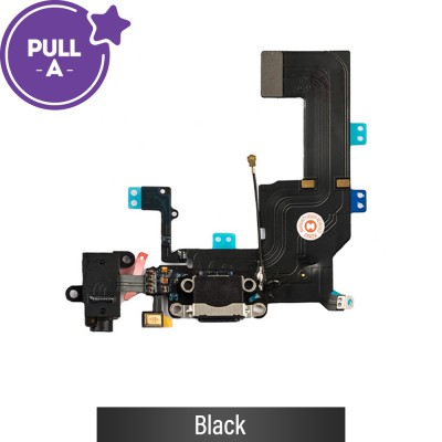 Charging Port Flex Cable for iPhone 5C Black (PULL-A)