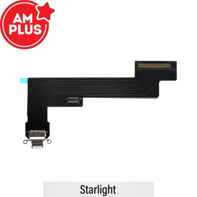 AMPLUS Charging Port with Flex Cable for iPad Air (2022) (Wi-Fi)-Starlight