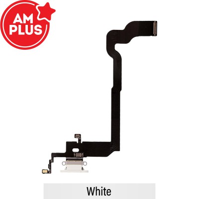 AMPLUS Charging Port Flex Cable for iPhone X-White