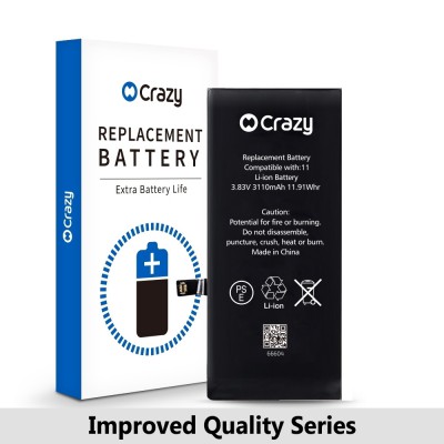 Crazy Improved Quality- iPhone 11 Replacement Battery with Adhesive Strips 3110mAh (TI CHIP: 27546) (Cheapest Price)