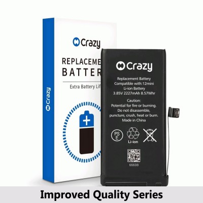Crazy Improved Quality- iPhone 12 mini Replacement Battery with Adhesive Strips 2227mAh (TI CHIP: 27546) (Cheapest Price)
