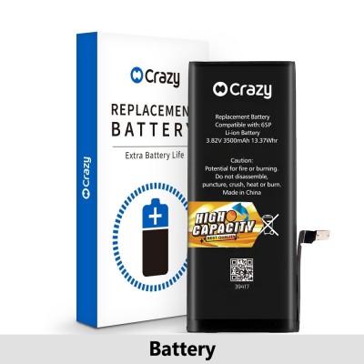 iPhone 6s Plus Replacement Battery with Adhesive Strips 3500mAh (High Capacity + TI CHIP: 27546)