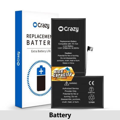 iPhone XS Max Replacement Battery with Adhesive Strips 3750mAh (High Capacity+TI Solution)