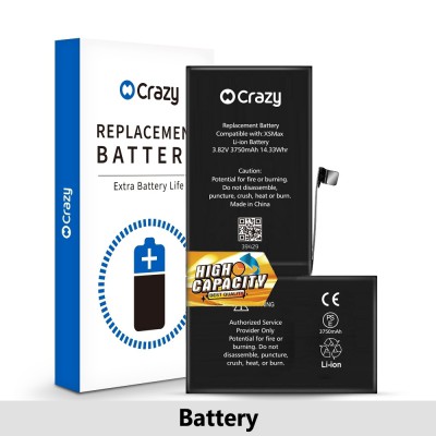 iPhone XS Max Replacement Battery with Adhesive Strips 3750mAh (High Capacity + TI CHIP: 27546)