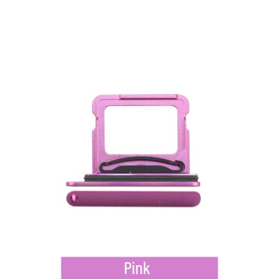 Dual SIM Card Tray for iPhone 16 / 16 Plus-Pink (Compatible with Single SIM Phones and Dual SIM Phones)