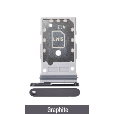 Dual SIM Card Tray for Samsung Galaxy S24 FE S721B -Graphite