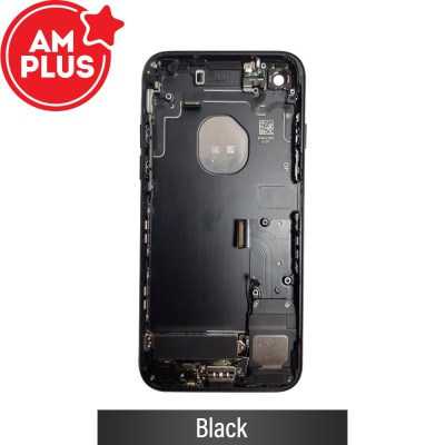 AMPLUS Rear Housing for iPhone 7 (with Small Parts)-Black