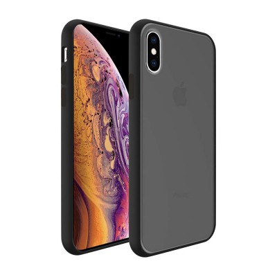 Transparent Frosted PC Colorful TPU Bumper Case for iPhone XR