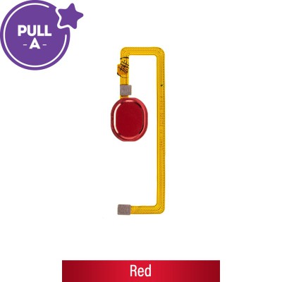 Fingerprint Reader with Flex Cable for Samsung Galaxy A10s A107F (PULL-A)-Red