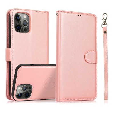 Magnetic Split PU Leather Flip Wallet Case for iPhone 13 Pro
