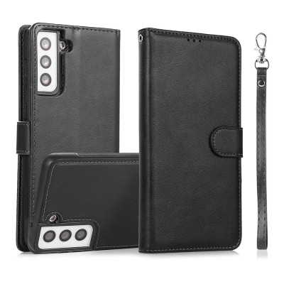 Magnetic Split PU Leather Flip Wallet Cover Case for Samsung Galaxy S21 Plus
