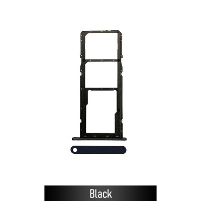 Dual SIM Card Tray for Samsung Galaxy A11-Black (Not for AU)
