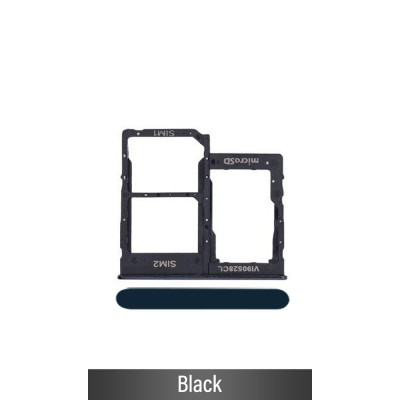 Dual SIM Card Tray for Samsung Galaxy A40 A405F-Black (Not for AU)