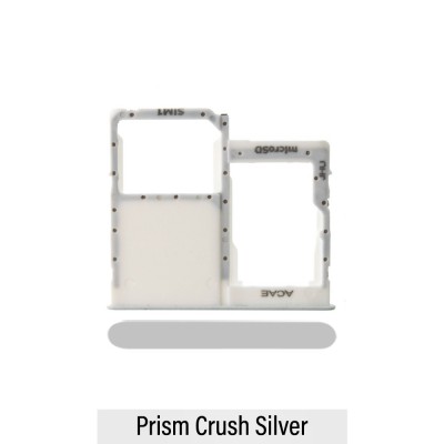 Single SIM Card Tray for Samsung Galaxy A41 A415F-Prism Crush Silver