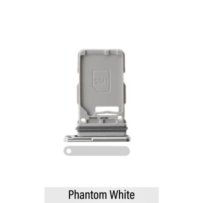 Single SIM Card Tray for Samsung Galaxy S21 5G G991-Phantom White
