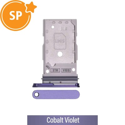 SIM Card Tray for Samsung Galaxy S24 S921B / S24 Plus S926B GH98-48906C (Service Pack)-Cobalt Violet